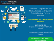 Tablet Screenshot of craigslistdominator.com